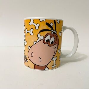 1993 MSC Hanna Barbera The Flintstones Dino Cartoon Coffee Mug